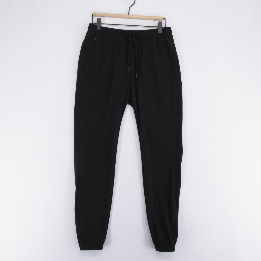 UNRL In Flex Joggers Mens S Black Zippered Pockets Elastic Waist Drawstring